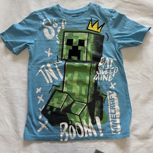 Kids Short Sleeve Tees - Blue and Green Set - Picture 2 of 7